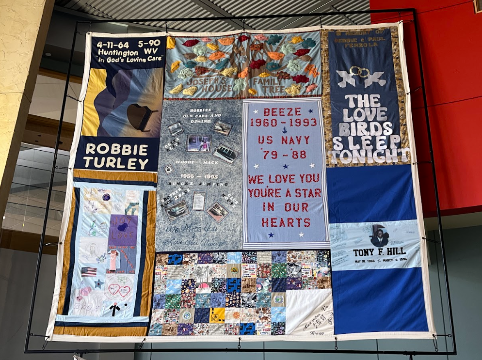 The AIDS Memorial Quilt created for AIDS Awareness Week