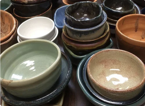 Bowls like these will be available for purchase on Friday, April 19.  