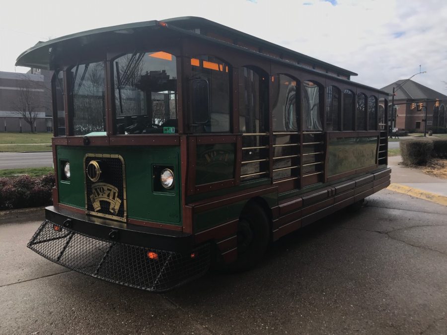 A trolley used during the 2020 tours