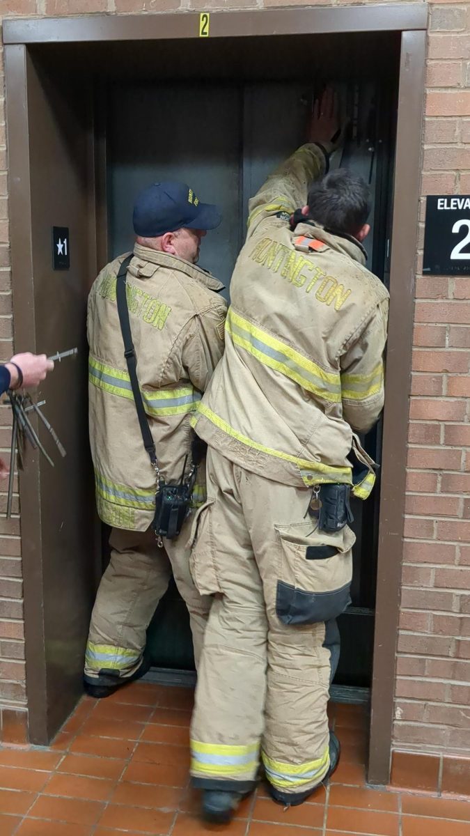 Huntington firefighters responded to the incident in Corbly Hall.
