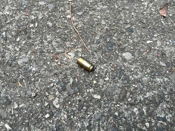 Bullet casings were found in the driveway of one of the 1400 block houses on Sept. 16. It’s unclear when the casings first appeared. 