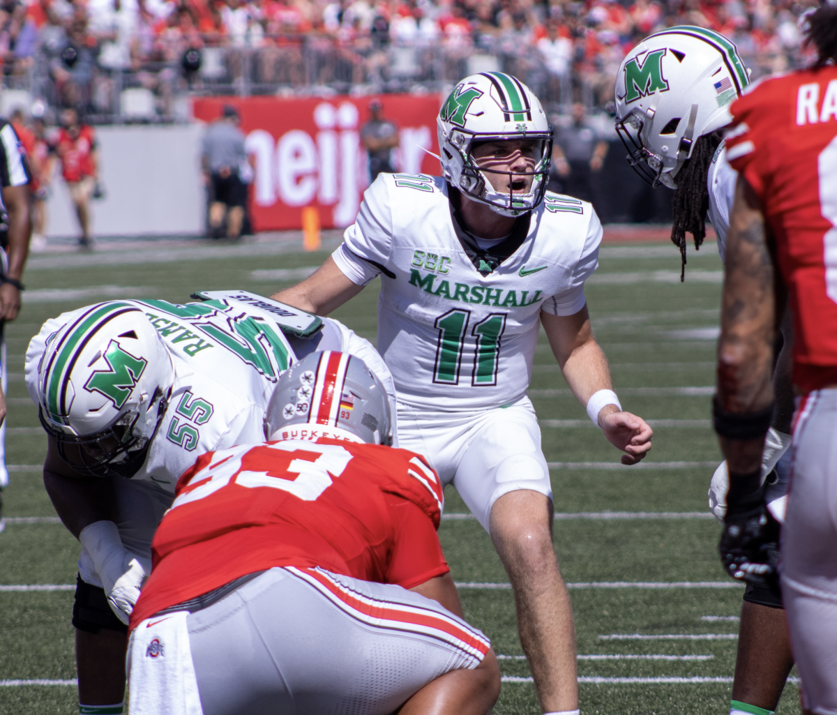 Quarterback Stone Earle faces off against the Buckeyes