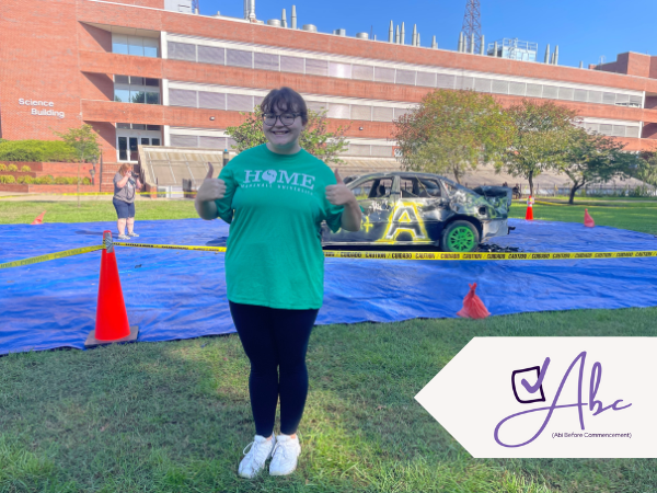 Abigail Cutlip post bashing the car at Car Bash