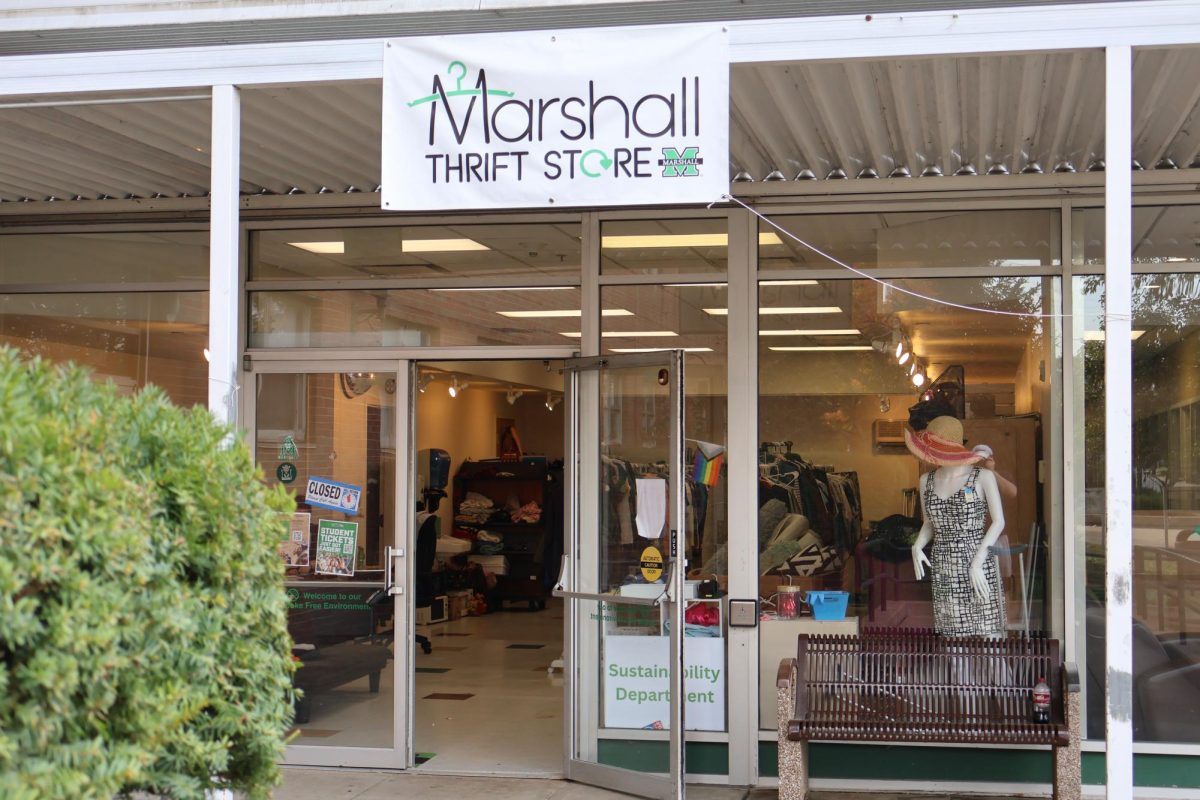 The Marshall Thrift Store is located in Holderby Hall.