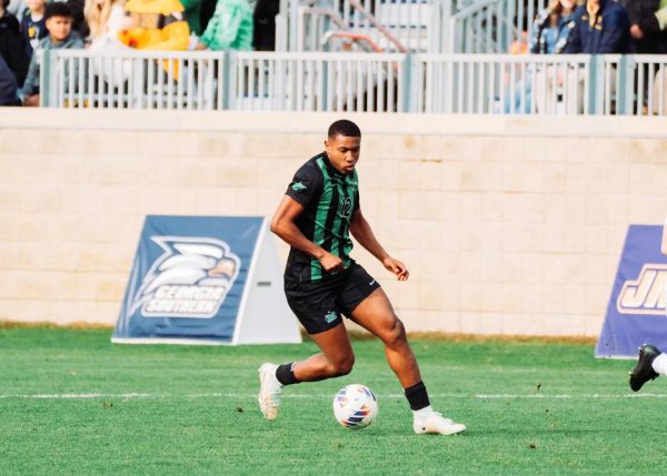 Joao Roberto sizes up the ball during a previous match this season.