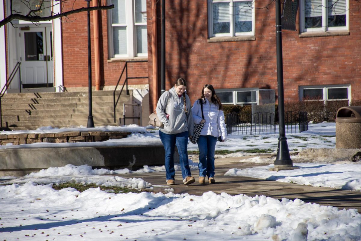 Students were greeted with a snow-covered campus as class began for the Spring 2025 Semester.