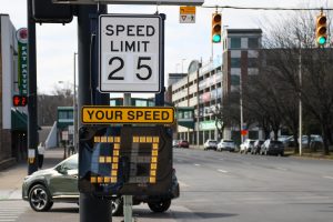 New speed radar located at the corner of 3rd Ave. and 20th St.