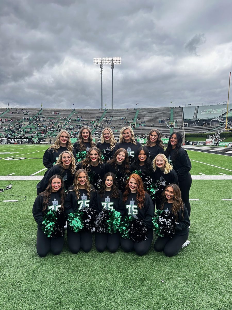 The Dancing Thunder performs at football, volleyball and basketball games.