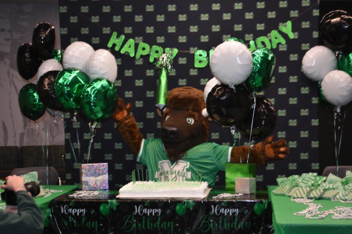 Marco celebrating his birthday in the Memorial Student Center on Thursday, March 6. (The Parthenon/Olivia Andrew Vaughan)