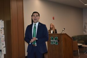Connor Waller is the president of the student government association at Marshall University