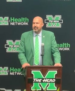 Christian Spears, Marshall Athletic Director set to leave Marshall. (The Parthenon/Nate Harrah)