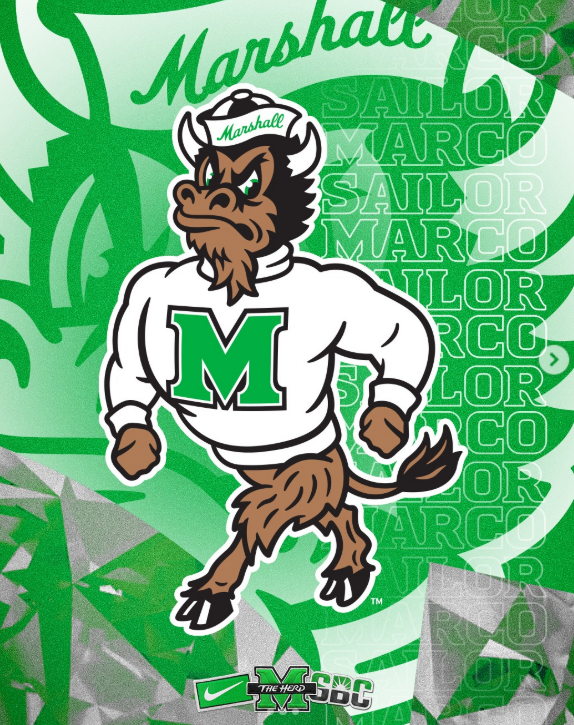 The updated mascot was posted on HerdZone in early April. (Courtesy of HerdZone via Instagram)