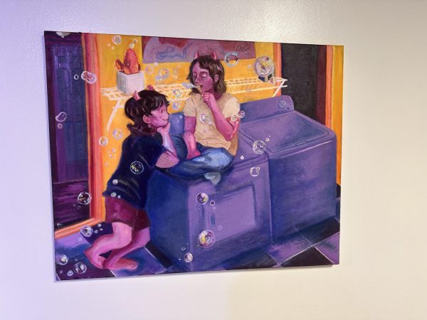 A painting featured at the "Don't Say Gay" art exhibit. 