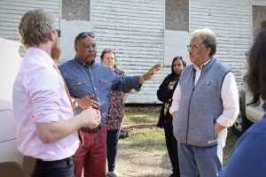 Cicero Fain speaking with members of the Appalachian Heritage Freedom Tour. (Courtesy of the Appalachian Heritage Freedom Tour)