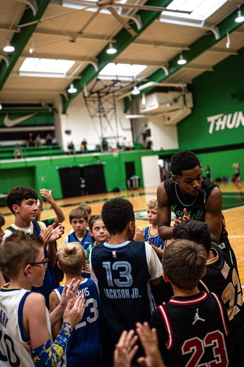 Over 100 local kids trained with Marshall Men's Basketball at the Corny Jackson Basketball Camp June 30 through July 2.