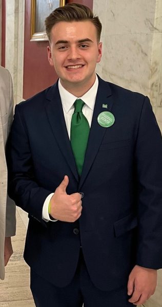 Caleb Ferguson is pictured attending Marshall Day at the Capitol in Charleston on March 4, 2025. (Courtesy of Caleb Ferguson)