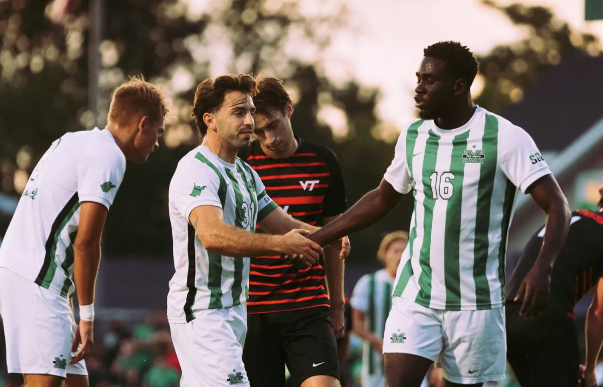 No. 2 Marshall Men's Soccer took on No. 12 Virginia Tech at home Friday evening. (Courtesy of Jay Slack)