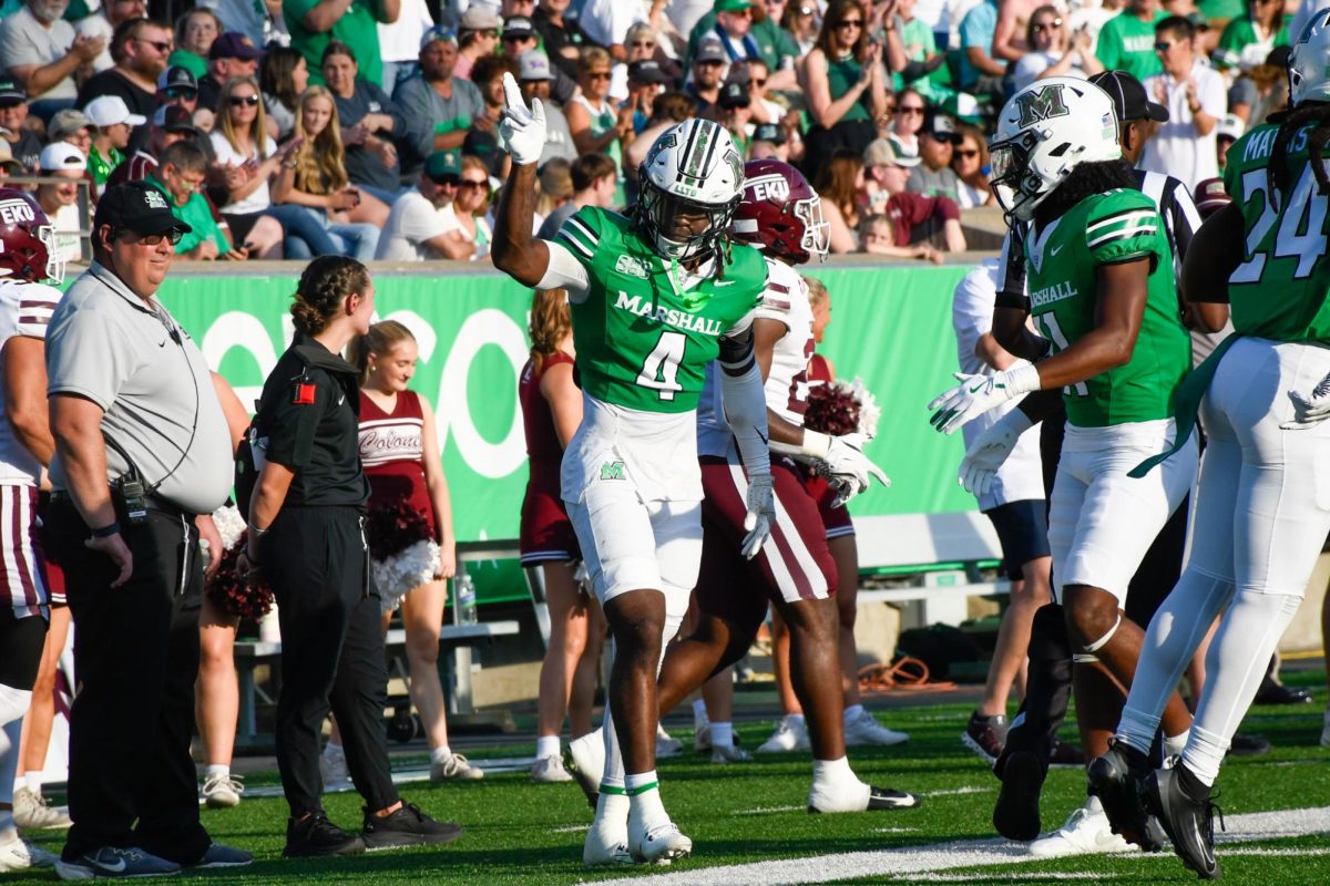 Marshall Football secured its first win of the Tony Gibson era Saturday, Sept. 13, at Joan C. Edwards Stadium.