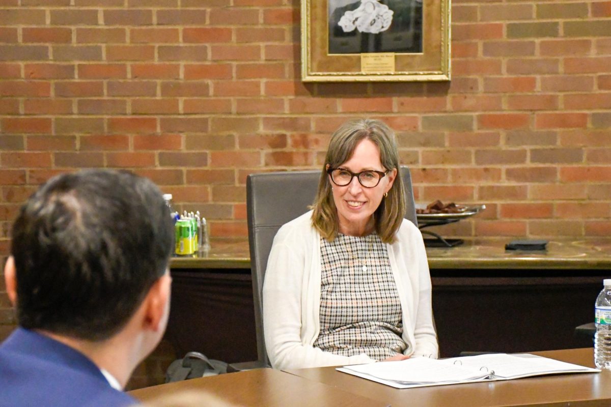 On Tuesday, Sept. 23, provost candidate Diane Helfers Petrella took questions from faculty, staff and students on campus. 