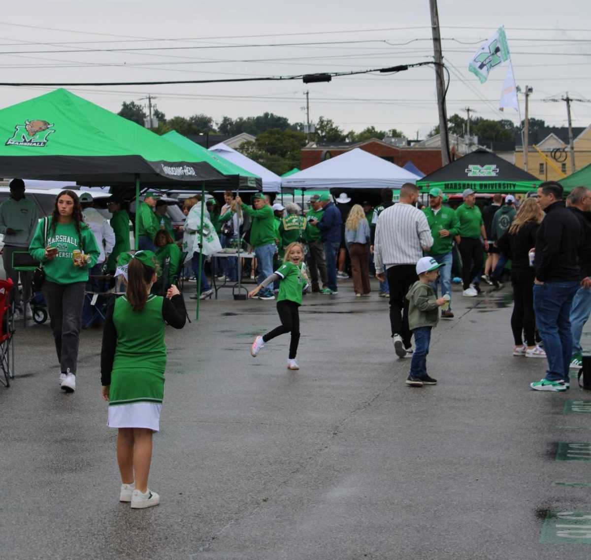 Hundreds of tailgaters packed the stadium lot on Saturday, Sept. 6, for Marshall Football vs. Missouri State.