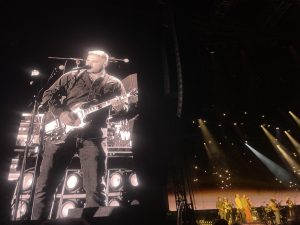 Zach Bryan performed on the field of the Joan C. Edwards Stadium on Saturday, Aug. 30.