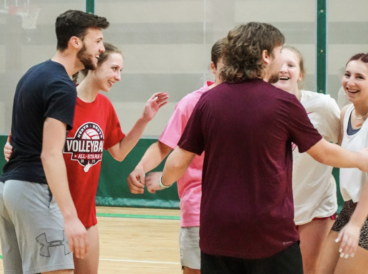 Students often play intramural sports at the Rec Center as a hobby outside of class