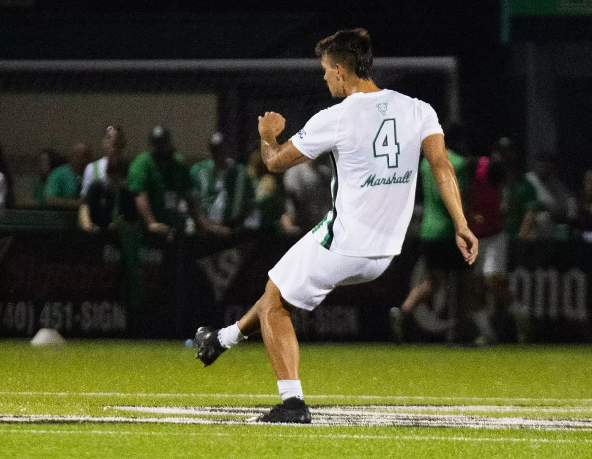 Thiago Apolinario scores twice as men’s soccer draws 2-2 with High Point. (Courtesy of HerdZone)