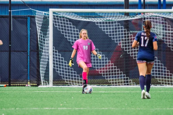 Goalkeeper Alexis Wolgemuth delivered five saves to keep the Herd at a draw. (Courtesy of HerdZone)