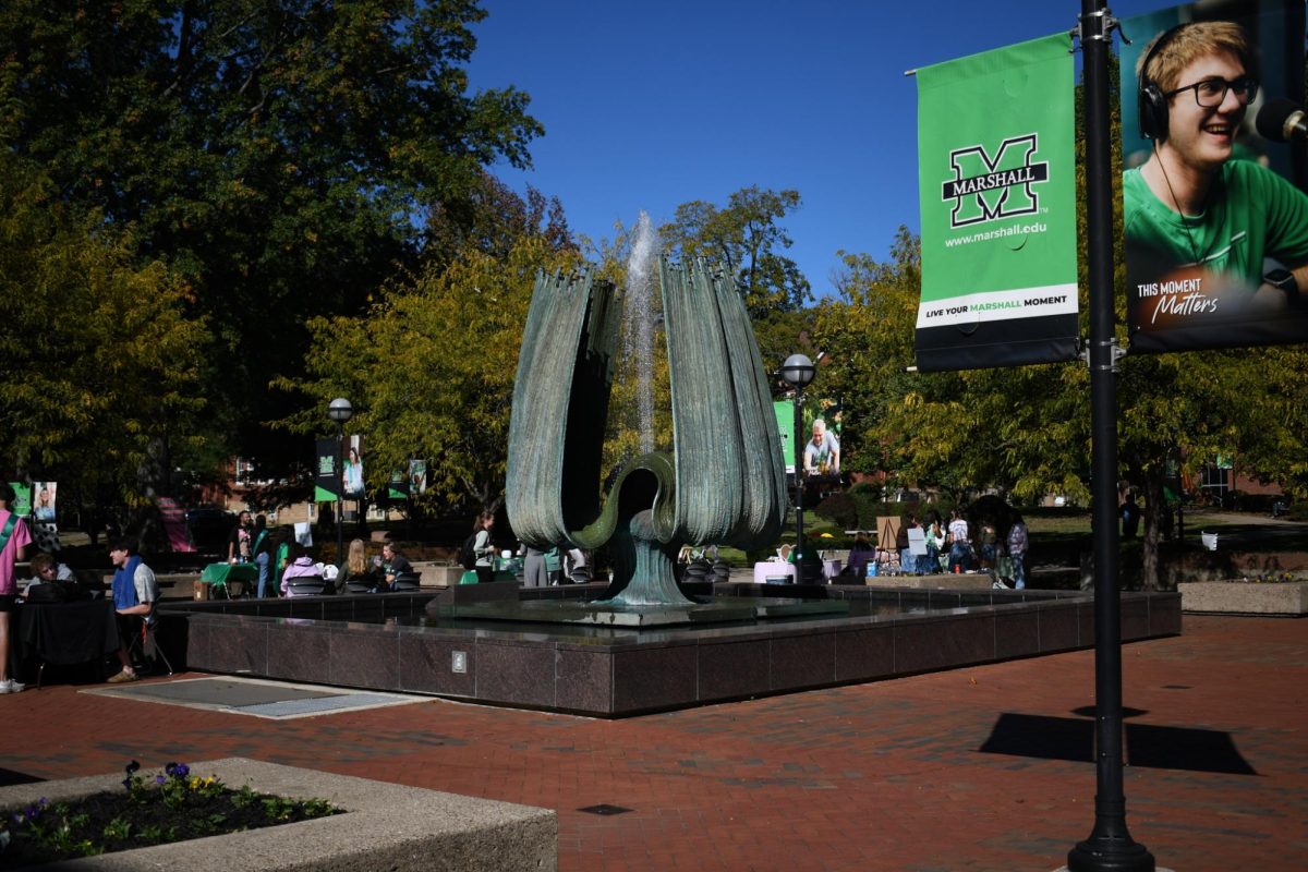 The Marshall University Memorial Fountain 