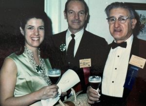 Michele Prestera Craig is pictured with her father Michael Prestera (right) at an event in Washington, D.C. in 1969. (Courtesy of Marshall University)