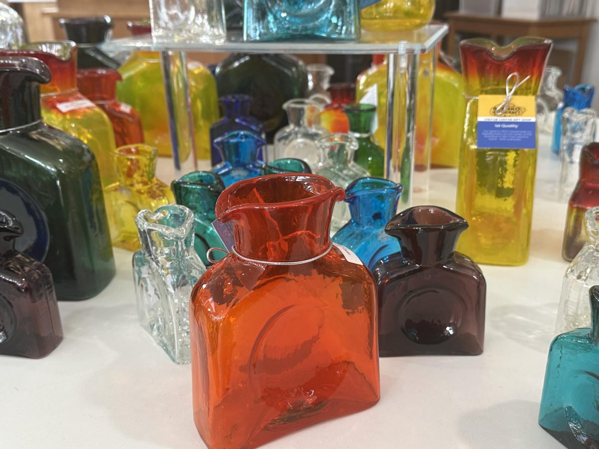 Blenko Glass celebrated Water Bottle Week with the release of its new 384 nano bottle in Milton, West Virginia. (Courtesy of Clove Sergent)