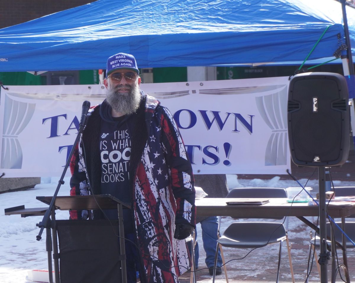 U.S. Senate candidate, Rio Phillips, held a "Take Down the Tyrants" rally Saturday, Jan. 31.