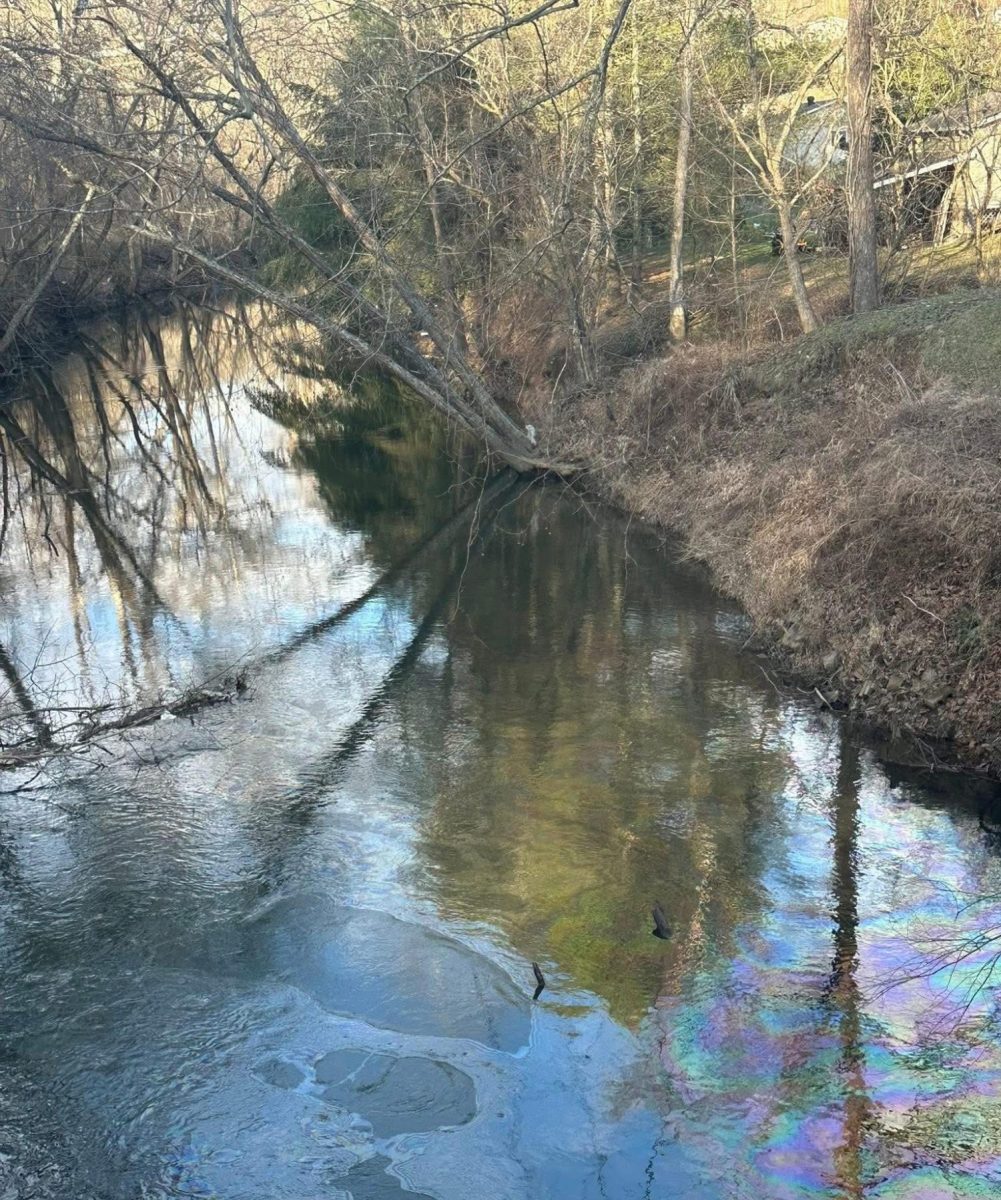 An oil leak from Appalachian Power's East Lynn power substation has affected over 2,000 households in Wayne. (Courtesy of Tyler Ramey, Facebook)