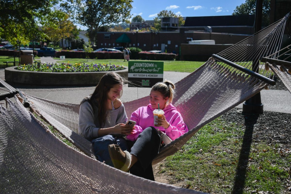 Although students spend much of their days completing assignments on laptops, cellphone screen time can provide an escape between classes.
