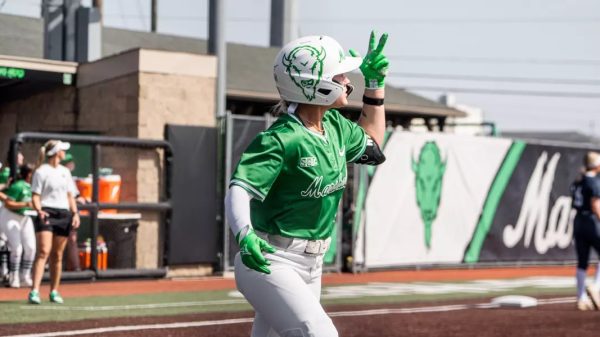 Marshall Softball caps off a weekend series against Georgia Southern with a
9-3 win. (Courtesy of Austin Ray)