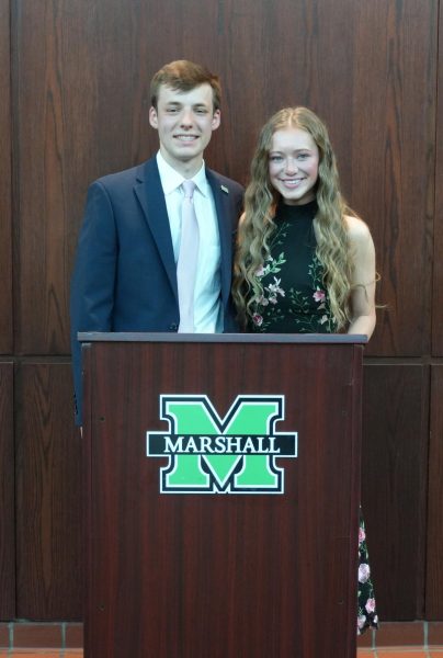 Alissa Davis was elected student body president, and Jimmy John Jacob was elected vice president. (The Parthenon/David Lozano)